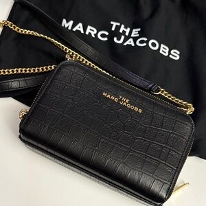 THE MARC JACOBS Croc-Embossed Leather Everyday Crossbody Bag